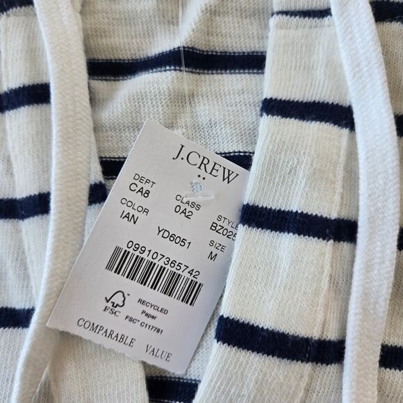 J. Crew Factory V-neck Beach Hoodie Size M NWT - Picture 4 of 5